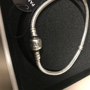 Pandora Sterling Silver Barrel Bracelet